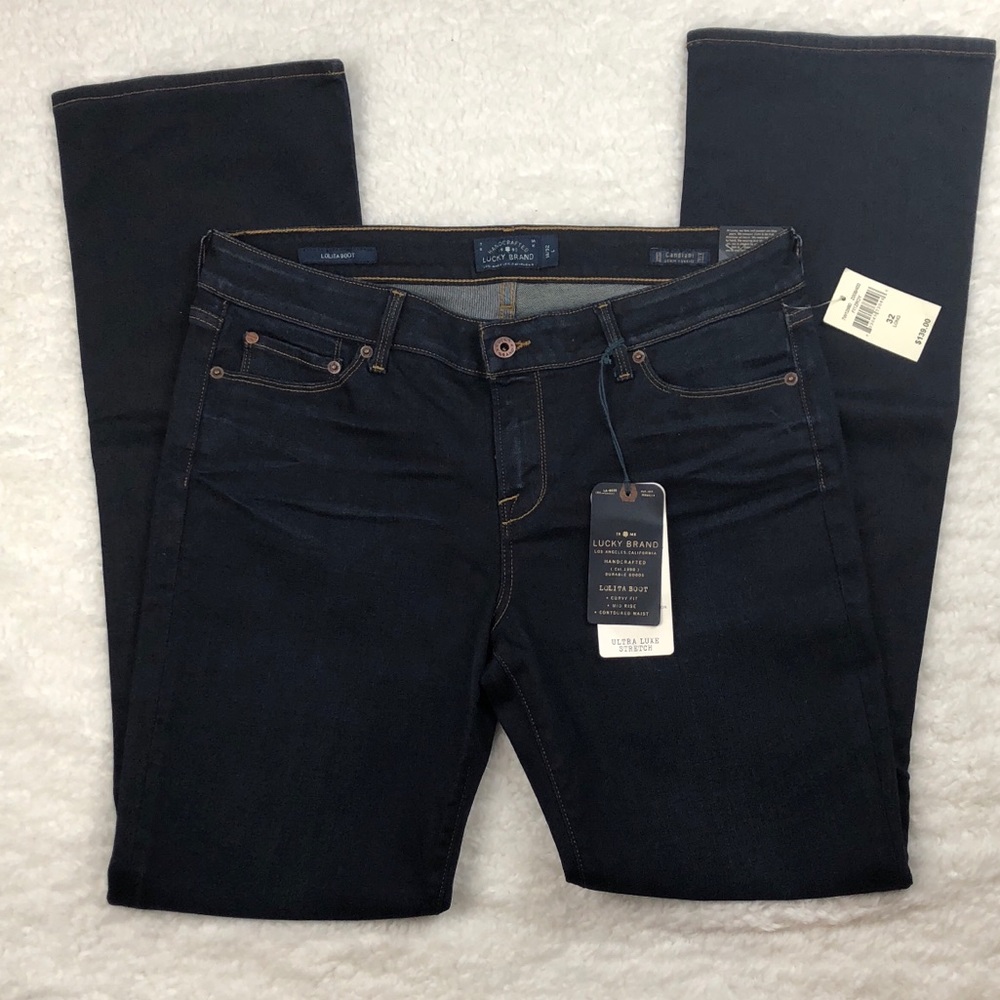 🚫SOLD eBay🚫 Lucky Brand • Lolita Boot Dark Jeans - Picture 2 of 8
